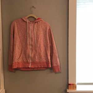 Pink zip up hoodie